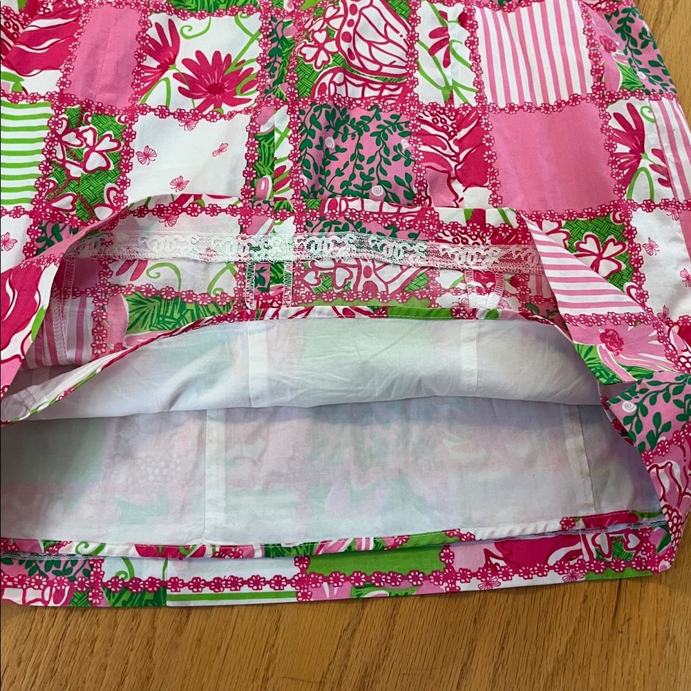 Lilly Pulitzer Brycer Printed Ruffle Dress multi patchtastic size 6/8 - Picture 9 of 9